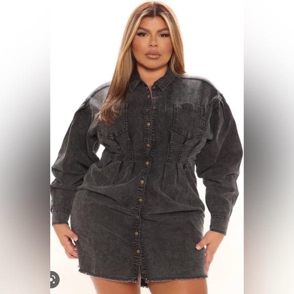 fashion nova jean dress Top Fashion Nova 1x Dress Online Seam Detail Vestido Maxi de Mezclilla Demi